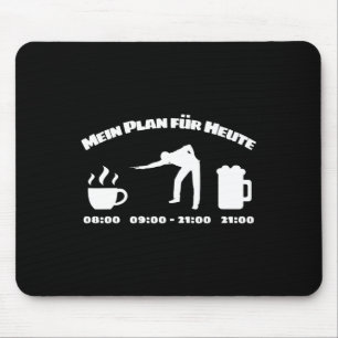 Billiard Player Tagesplan für Billard und S Mousepad