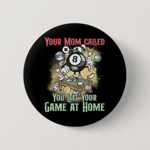 Billiard Player Zitat Billard 8-Ball Pool Button