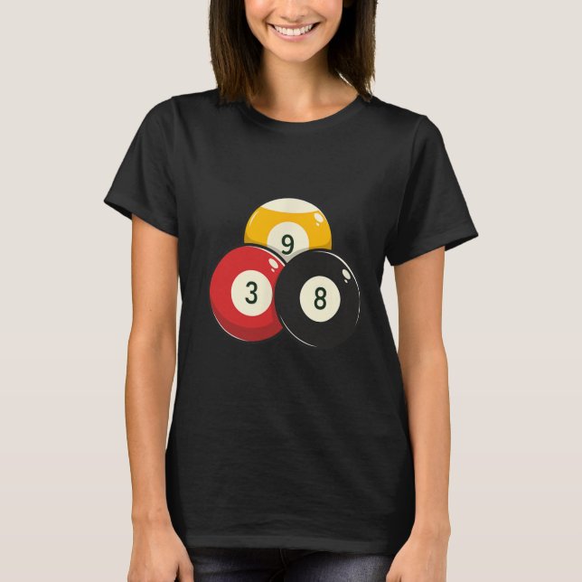 Billiard Pool Ball T-Shirt (Vorderseite)
