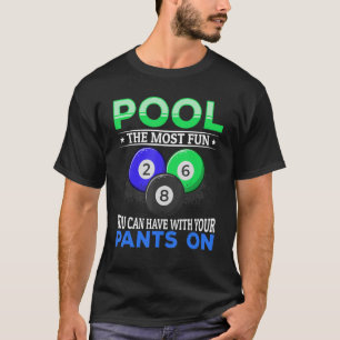 Billiard Pool der Spaß, den Sie mit Ihrem T-Shirt