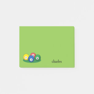 Billiard Pool Snooker Balls personalisieren Post-it Klebezettel