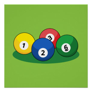 Billiard Pool Snooker Balls Poster