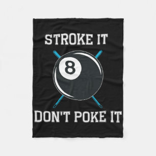 Billiard Pool Snooker Player Funny Stroke Es nicht Fleecedecke