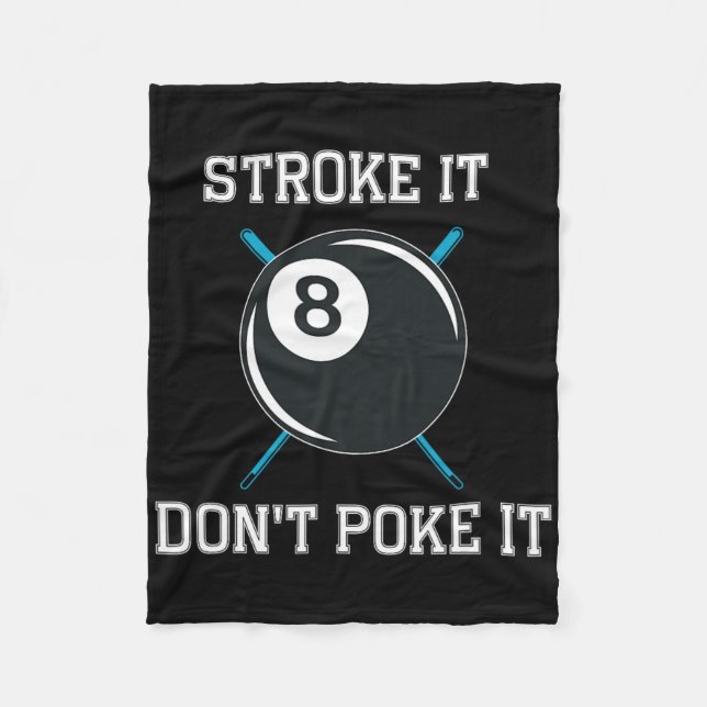Billiard Pool Snooker Player Funny Stroke Es nicht Fleecedecke (Vorderseite)