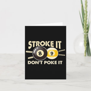 Billiard Pool Snooker Player Funny Stroke Es nicht Karte