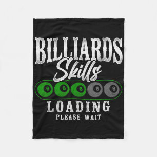 Billiard Pool Spieler Ball 8 Ball Vintage Billard Fleecedecke