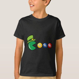 Billiard Pool St. Patrick's Day Retro-Spiel T-Shirt