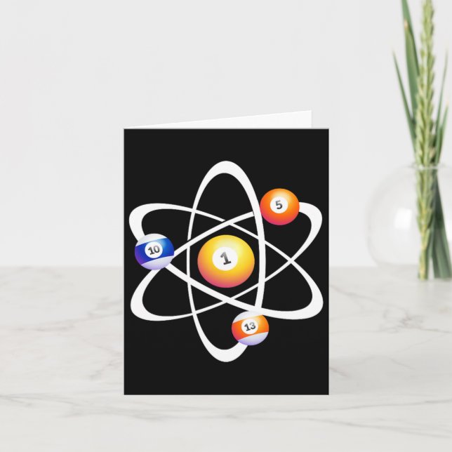 Billiard Pool Tischspiele Sticks Snooker Pool Bill Karte (Vorderseite)