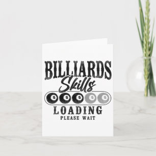 Billiard-Poolspieler Ll 8 Ll Vintage-Billard Sk Karte