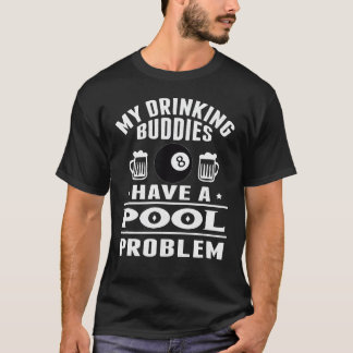 Billiard-Poolspieler-Queue-Sportjunge T-Shirt