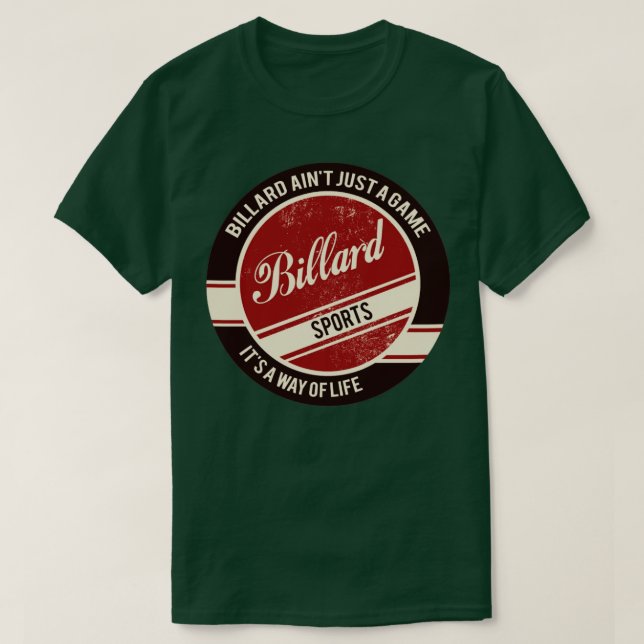 Billiard Retro T-Shirt (Design vorne)