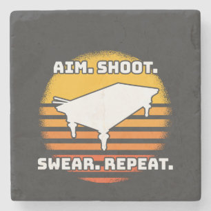 Billiard Retro Vintag Steinuntersetzer