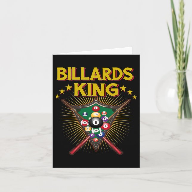 Billiard Snooker King of Billiards 8 Pool Karte (Vorderseite)