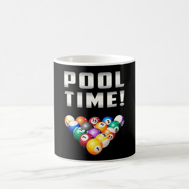 Billiard Snooker Pool 8 Ball Funny Gift Kaffeetasse (Mittel)