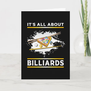 Billiard Snooker Pool 8 Ball Funny Gift Karte
