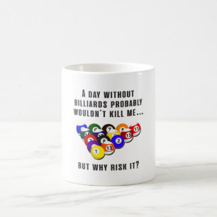 Billiard Snooker Pool Billiards Funny Gift Idee Kaffeetasse