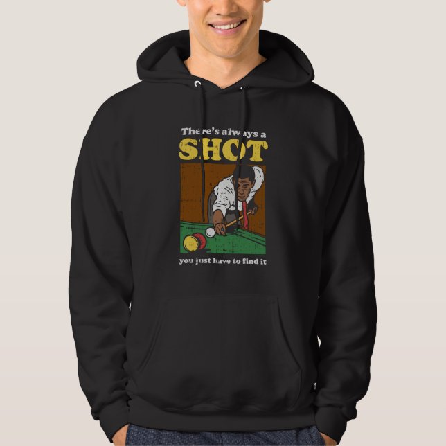Billiard Snooker Retro Hoodie (Vorderseite)