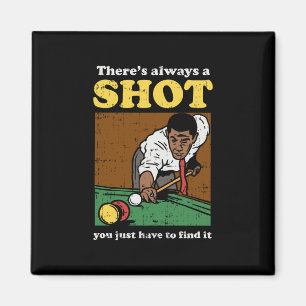 Billiard Snooker Retro Magnet