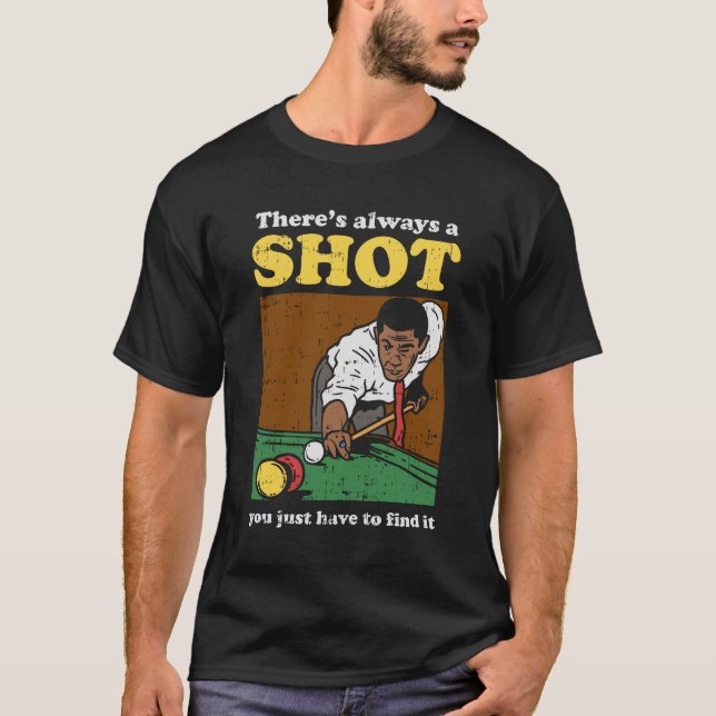 Billiard Snooker Retro T-Shirt (Vorderseite)