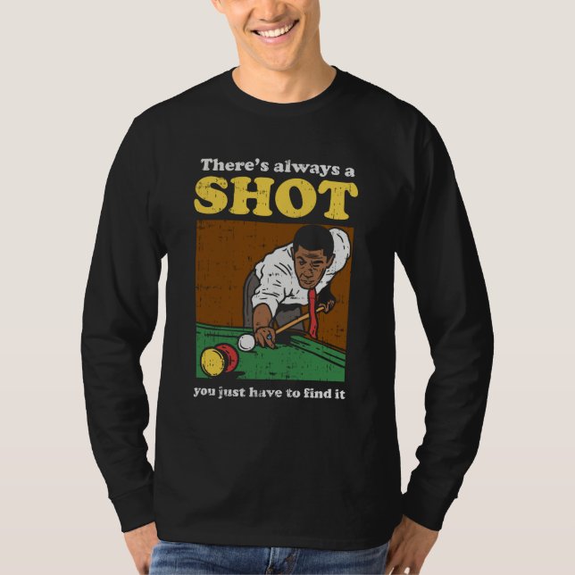 Billiard Snooker Retro T-Shirt (Vorderseite)