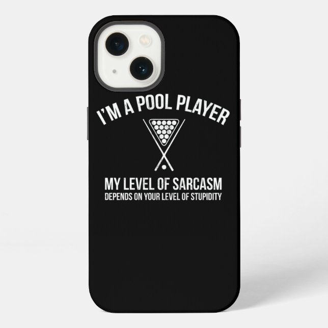 Billiard Snooker Sarcasm Funny  iPhone Hülle (Rückseite)