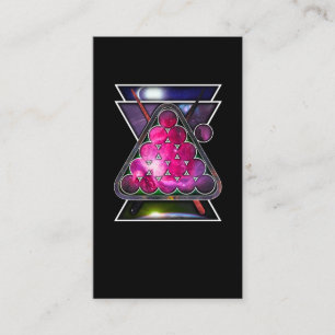 Billiard Space Snooker Pool Player Visitenkarte