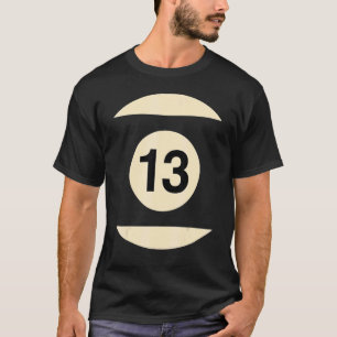 Billiard verkleidet als Ball Nr. 13 Gruppenkostüm T-Shirt