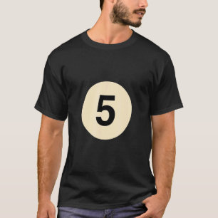 Billiard verkleidet als Ball-Nr. 5-Gruppenkostüm T-Shirt