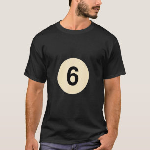 Billiard verkleidet als Ball Nr. 6 Gruppenkostüm T-Shirt