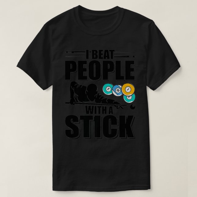 Billiard-Zitat-Deskriptor für Billiard-Billard T-Shirt (Design vorne)