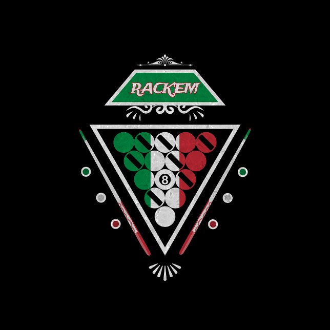 BILLIARDEN ITALIEN HERKUNFT POOL SNOOKER T - Shirt (Von Creator hochgeladen)