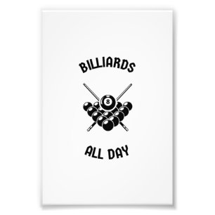 Billiards all day fotodruck