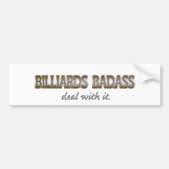 BILLIARDS AUTOAUFKLEBER (Vorne)