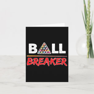 Billiards Ball Breaker Funny Shooting Pool Geschen Karte
