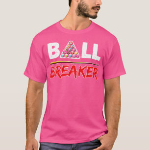 Billiards Ball Breakfast Pool Player Design T-Shirt
