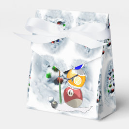 Billiards Ball Snowman Weihnachten Geschenkschachtel