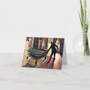 Billiards - Caillebotte, 1876 Kunstwerke Karte