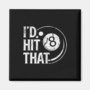 Billiards Funny Id hat das 88 Ball Pool-Spiel getr Magnet