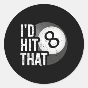 Billiards Funny Id hat diesen Pool Player 8 Acht B Runder Aufkleber