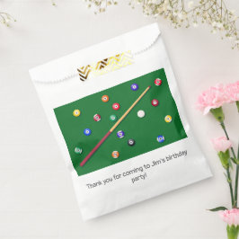 Billiards Geburtstagsparty Pool Cue Geschenktütchen