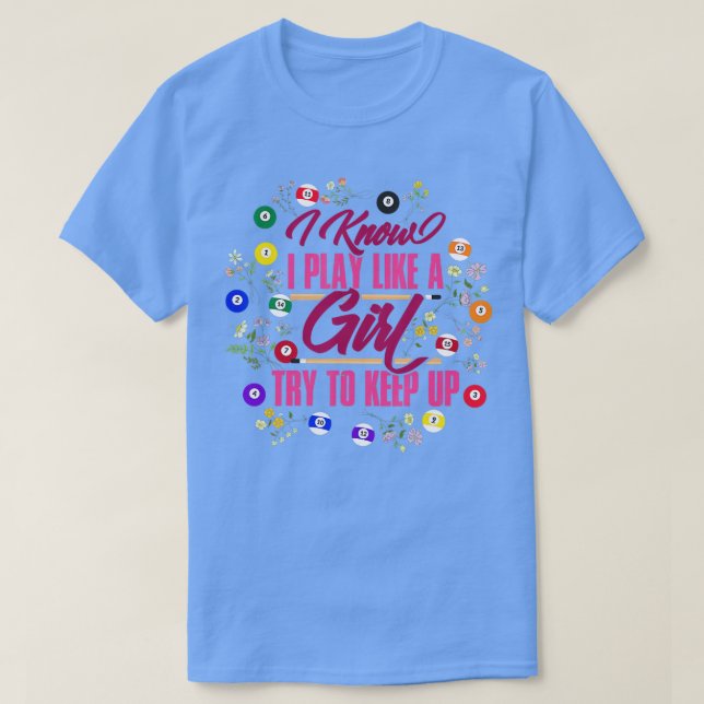 Billiards Girl T-Shirt (Design vorne)