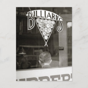 Billiards Hall, 1938 Postkarte