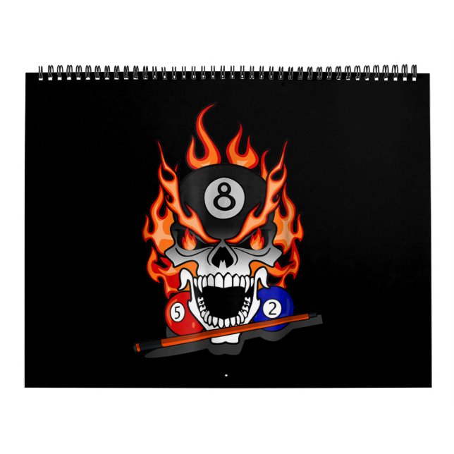 Billiards Lover | Great Pool Billiards Skull Gift Kalender (Titelbild)
