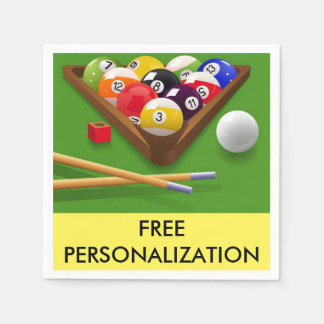 Billiards Paper Napkins Serviette