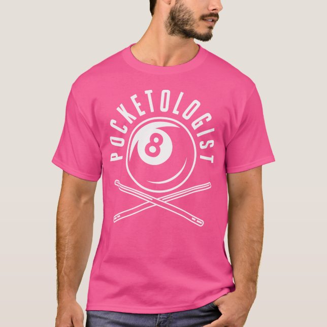 Billiards Pocketologin T-Shirt (Vorderseite)