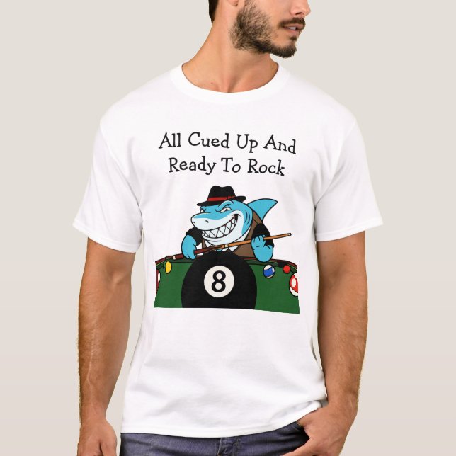 Billiards Pool Hall Rebel Funny Tshirts (Vorderseite)