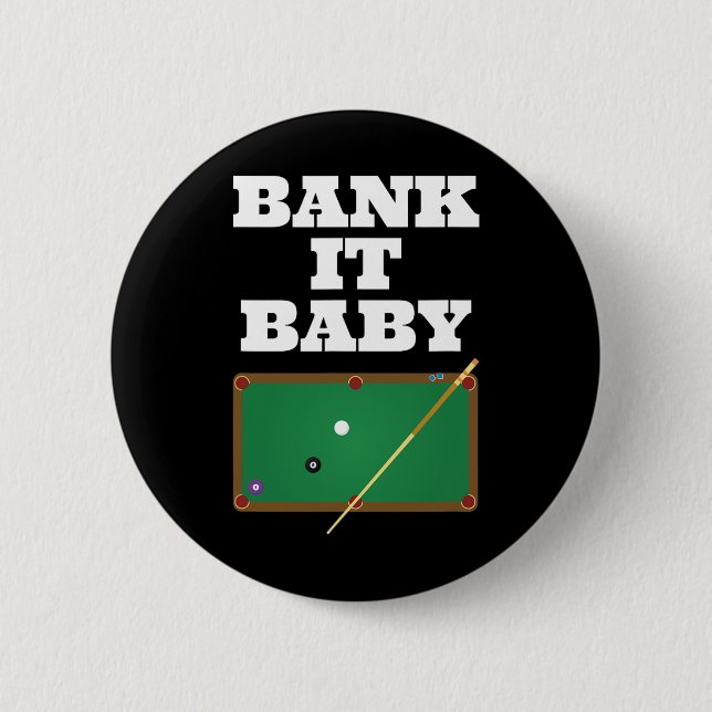 Billiards Pool Player Shirt Geschenke Männer Fraue Button (Vorderseite)