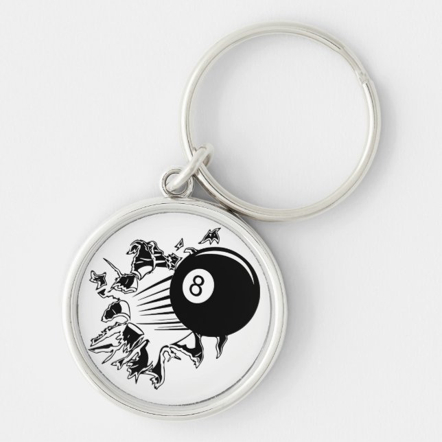 Billiards Schlüsselanhänger (Vorne)
