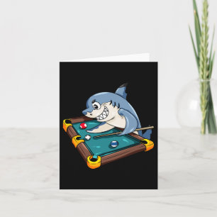 Billiards Shark Pool Snooker Player Geschenk Karte
