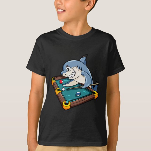 Billiards Shark Pool Snooker Player Geschenk T-Shirt (Vorderseite)